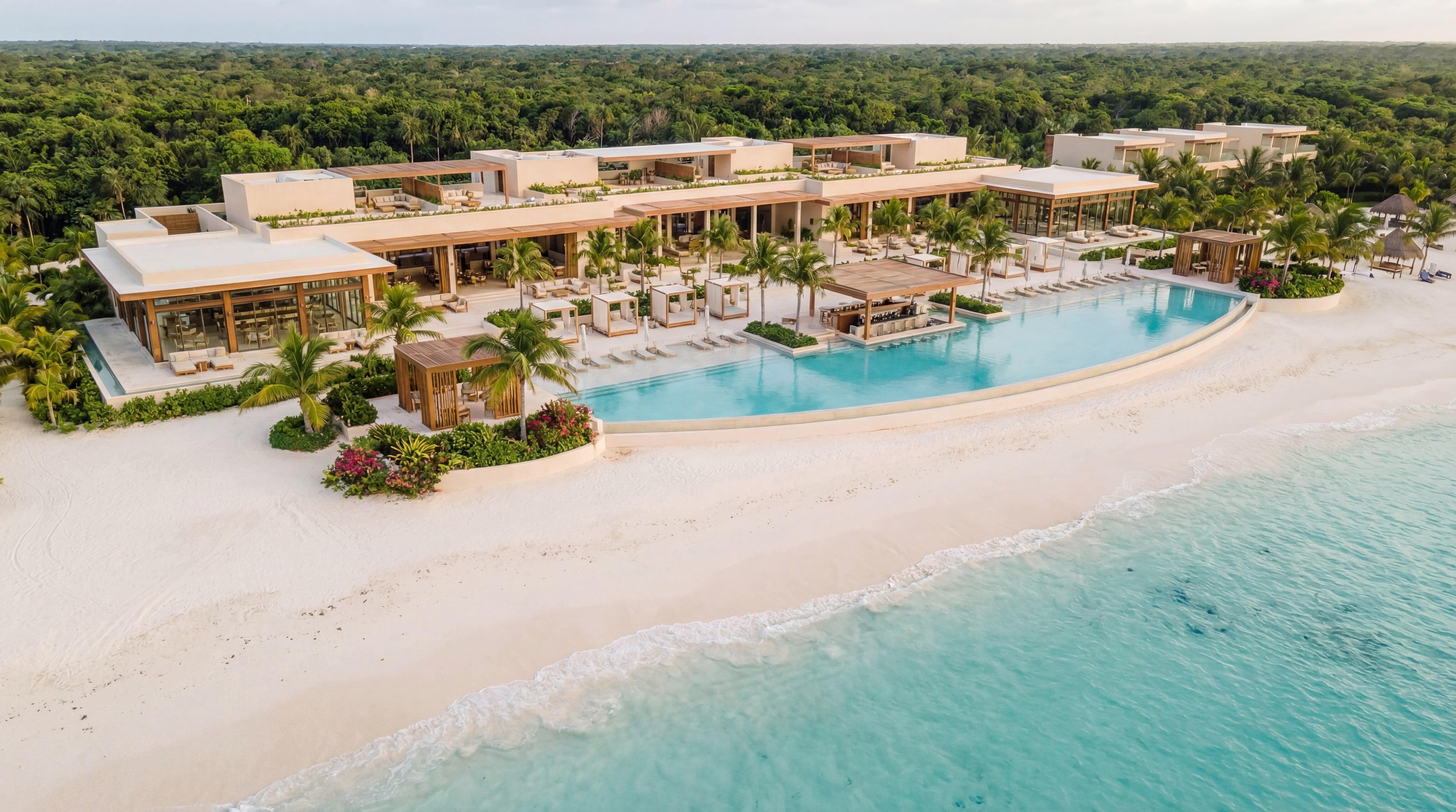 cinematic beach club environment coastal lifestyle product visuals